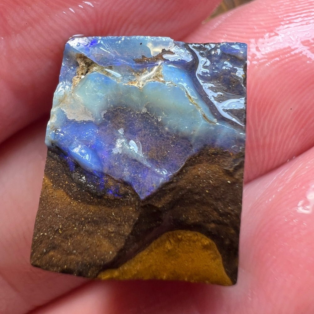 Rough Australian boulder opal